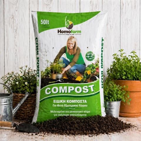 HOMOFARM ΧΩΜΑ COMPOST  50LT