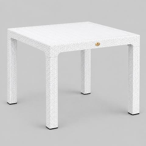 ΤΡΑΠΕΖΙ RATTAN 1Χ70 ΛΕΥΚΟ