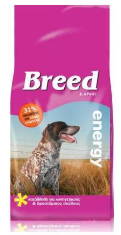 ΣΚΥΛΟΤΡΟΦΗ BREED LINE ENERGY 20Kg